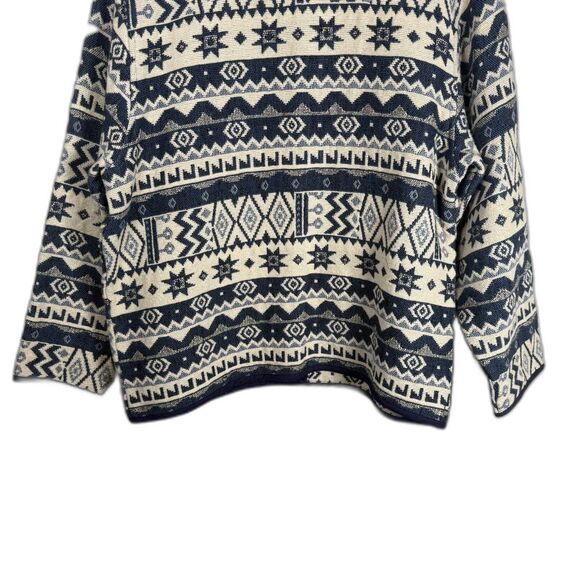 Jane Ashley Canvas Jacket Southwest Aztec Women's Size Large *SPOT* - Picture 10 of 15